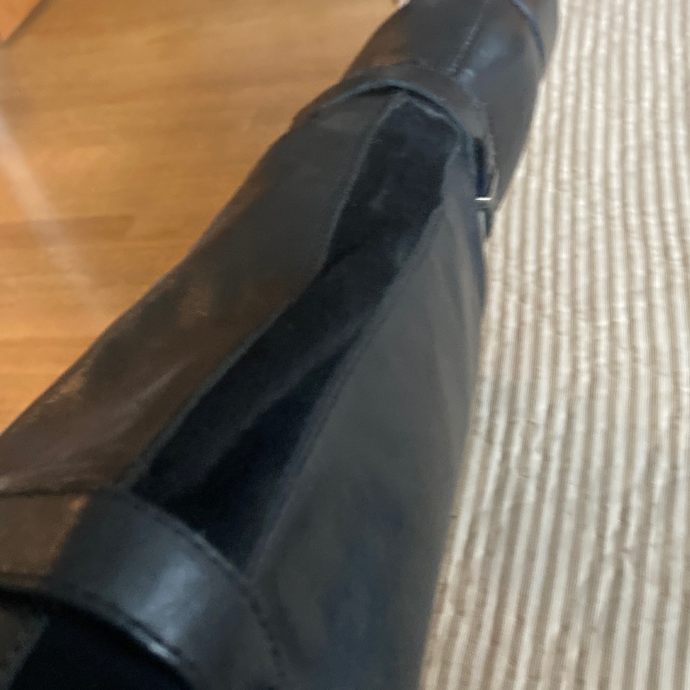 Born Black Leather Knee-High Boots - Picture 4 of 5